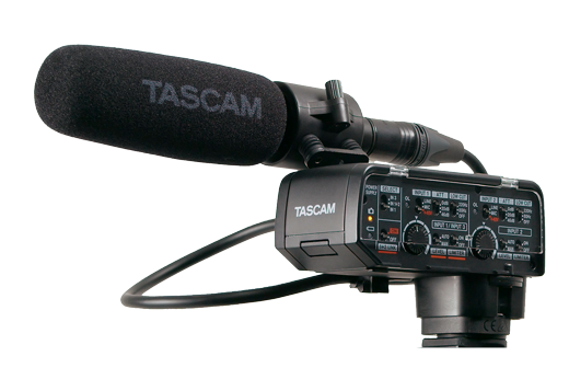 TASCAM CA-XLR2d-C × TM-200SG Shotgun Microphone