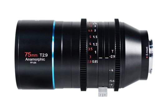 Sirui 75mm T2.9 1.6x FF Anamorphic Lens（RF-Mount）